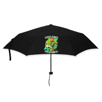 Coole Jungs spielen Fußball für Jungen Fußballer - Regenschirm (klein) - Schwarz - Vorne
