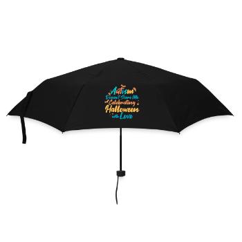 L’autisme ne me fait pas peur Papillon de fête d’Halloween - Parapluie standard - noir - Devant