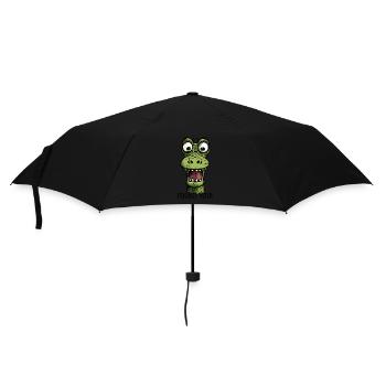 I've found you! A funny cartoon dragon - Umbrella (small) - black - Front