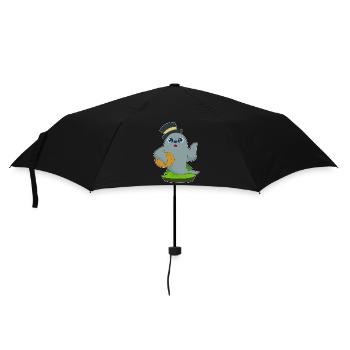 Citrouille d'Halloween scellée - Parapluie standard - noir - Devant