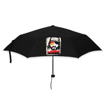The Natural Wrestling Pirate of Art - Umbrella (small) - black - Front