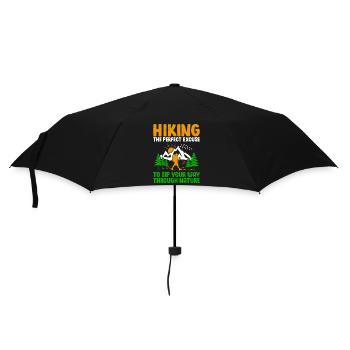 Randonnée Randonneur Alpinisme en plein air Nature Trekkin - Parapluie standard - noir - Devant