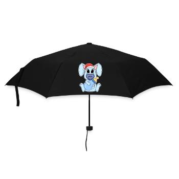 Rabbit Baby Christmas - Umbrella (small) - black - Front