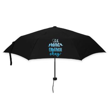 Ich mag einfach tauchen okay? Taucher Gerätetauche - Regenschirm (klein) - Schwarz - Vorne