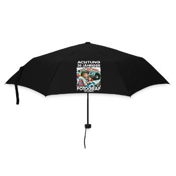 Fotograf Geburtstagsgeschenk 30 Jahre Geburtstag - Regenschirm (klein) - Schwarz - Vorne