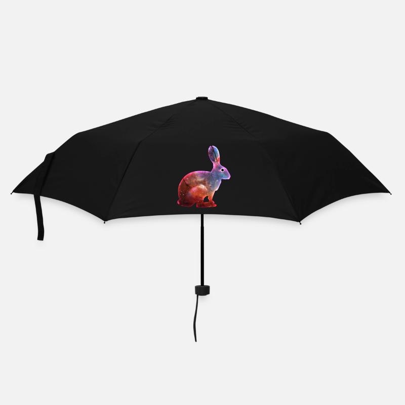 Lapin cosmique et œil de singularité - Parapluie standard - noir