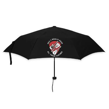 Ich brauche all diese Gitarren - Regenschirm (klein) - Schwarz - Vorne