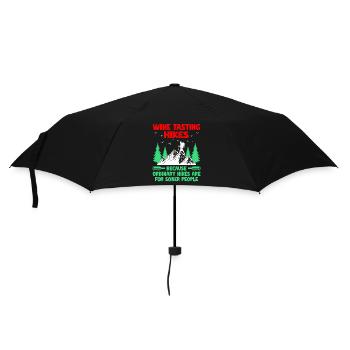 Hiking Hiker Nature Trekking Outdoor Mountaineerin - Umbrella (small) - black - Front