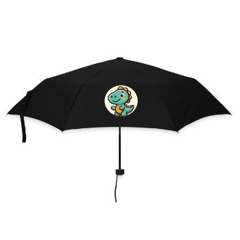 Dinosaure Trex Dino Bébé Dino Enfants Dinos - Parapluie standard - noir - Devant