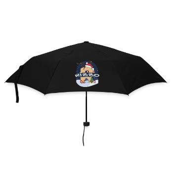 Génial nom de Rizzo w chapeau de père Noël dans le thème de Noël - Parapluie standard - noir - Devant