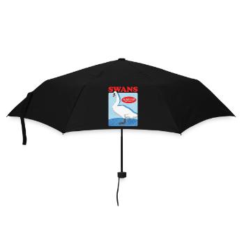 Schwan Schwanenliebhaber Vogel Schwäne Geschenk - Regenschirm (klein) - Schwarz - Vorne