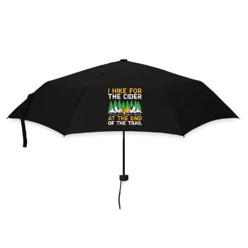 Randonneur Randonnée Trekking En plein air Nature Boisson alcoolisée - Parapluie standard - noir - Devant