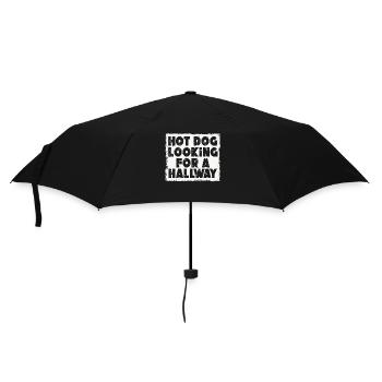 Hot Dog Looking For A Hallway - Umbrella (small) - black - Front