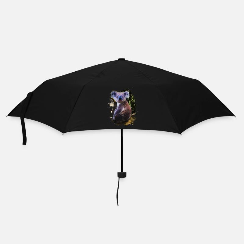 Australien Bambusfresser Beuteltier Koala - Regenschirm (klein) - Schwarz