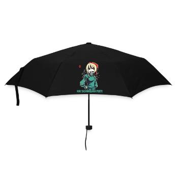 L’héroïne de jeu Schmelda : « Sentir mes pieds » - Parapluie standard - noir - Devant