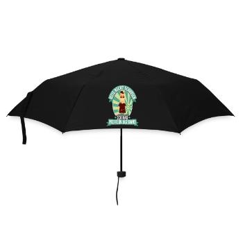 Bitte nicht schubsen ich hab Pfeffi in der Hand - Regenschirm (klein) - Schwarz - Vorne