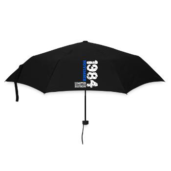 1984 November Limited Edition 39. Geburtstag Deko - Regenschirm (klein) - Schwarz - Vorne