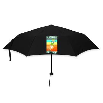 Blutgruppe Pfeffi Positiv - Regenschirm (klein) - Schwarz - Vorne