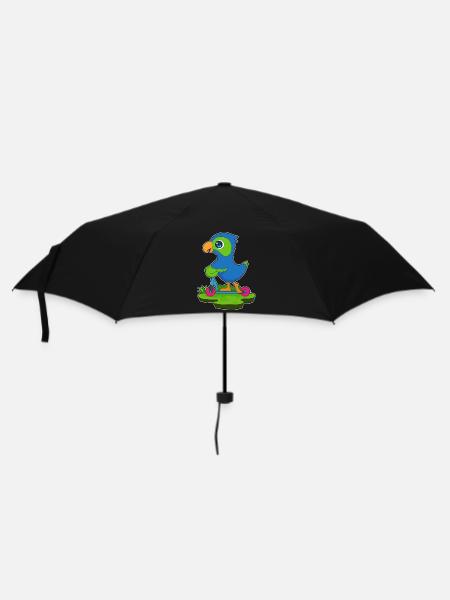 Papagei Tretroller - Regenschirm (klein) - Schwarz