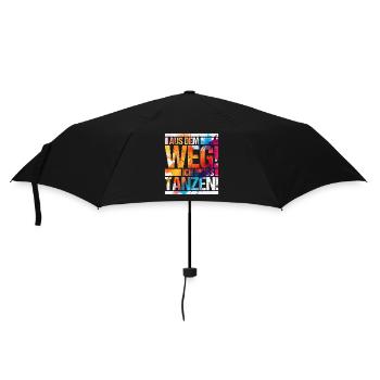 Tänzerin Festival Aus dem Weg ich muss tanzen - Regenschirm (klein) - Schwarz - Vorne