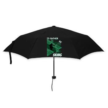 I'd Rather Ski - Ski Winter Sports Skier - Umbrella (small) - black - Front