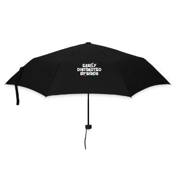 Facilement distrait par les oiseaux Amateur d’oiseaux - Parapluie standard - noir - Devant