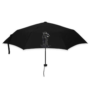 Grim Reaper Halloween Coffee - Umbrella (small) - black - Front