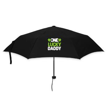 One Lucky Daddy Passende Familie St Patricks Day - Regenschirm (klein) - Schwarz - Vorne