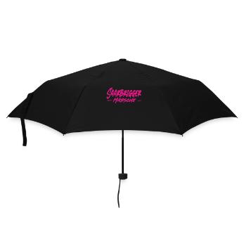 Saarbrigger Mädsche Saarland Saarländisch Dialekt - Regenschirm (klein) - Schwarz - Vorne