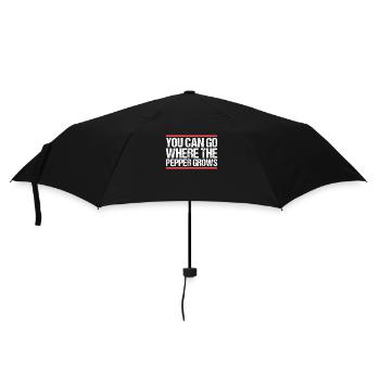 Vous pouvez aller là où pousse le poivre. Danglais - Parapluie standard - noir - Devant