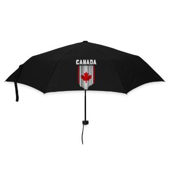 Flag of Canada, Canadian pride - Umbrella (small) - black - Front