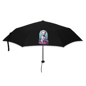 Occult Sphynx Cat in Pastel Goth Style - Umbrella (small) - black - Front