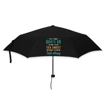 Sweet Tea Put Your Boots On Drink Your Bubble Tea - Umbrella (small) - black - Front