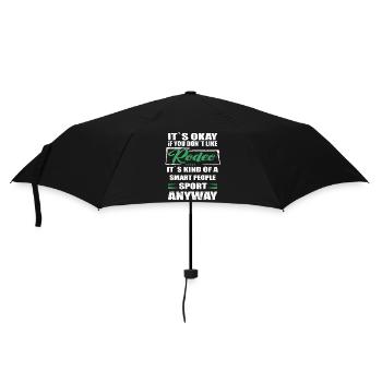 It's okay if you don't like rodeo - Umbrella (small) - black - Front