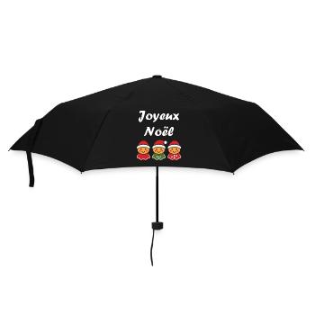 Joyeux noel pain d'épice - Parapluie standard - noir - Devant