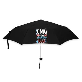 Dauphin Anniversaire Omg Je suis le - Parapluie standard - noir - Devant