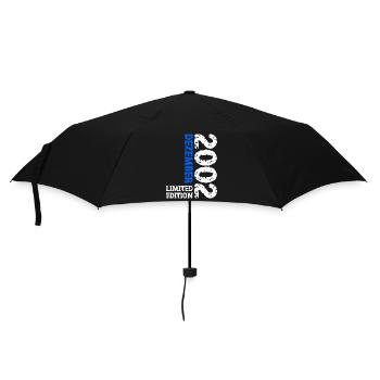 2002 Dezember Limited Edition 21. Geburtstag Deko - Regenschirm (klein) - Schwarz - Vorne