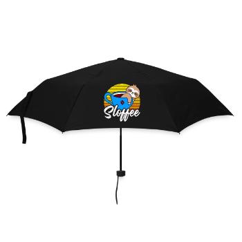 Sloffee Im Retro - Regenschirm (klein) - Schwarz - Vorne