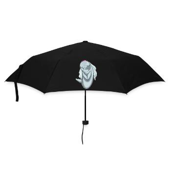 Delfin Braut Schleier Hochzeit - Regenschirm (klein) - Schwarz - Vorne