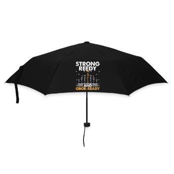 Oboe Player Oboe Basoonist Marching Band Instrumen - Umbrella (small) - black - Front
