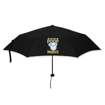 Certified Kaka Manager - Diaper Changes - Umbrella (small) - black - Front