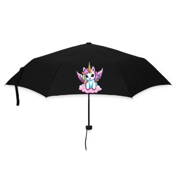 Licorne Unicorn Kawaii - Parapluie standard - noir - Devant