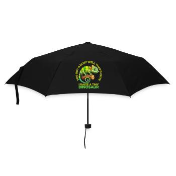 Du Hast Einen Hund Gut, Das Ist Süß - Regenschirm (klein) - Schwarz - Vorne