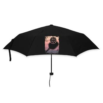 Équipe de pickleball rétro du Wiffleball Club - Parapluie standard - noir - Devant