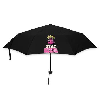 Rote-Bete-Liebe - Stay Beetiful Kawaii Rote Bete Wortspiel - Regenschirm (klein) - Schwarz - Vorne