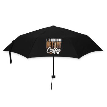 Technicien de laboratoire avant le café Amateur de café médical - Parapluie standard - noir - Devant