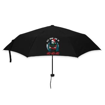 Hohoho crânes effrayants - Parapluie standard - noir - Devant