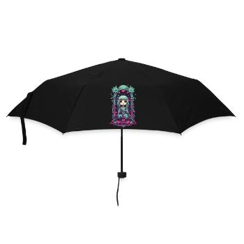 Kawaii Chibi Goth Démon de l’Amour Tokyo Streetwear - Parapluie standard - noir - Devant