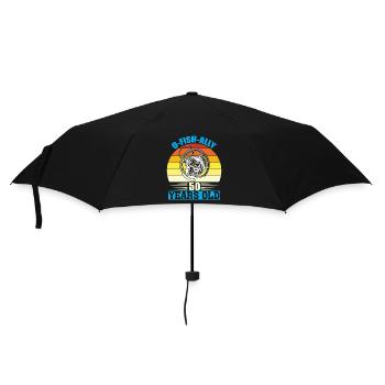 O-Fish-Ally 50 Jahre Alt - Regenschirm (klein) - Schwarz - Vorne