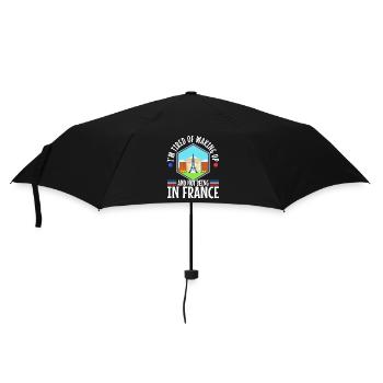 Im tired of waking up and not being in France - Umbrella (small) - black - Front